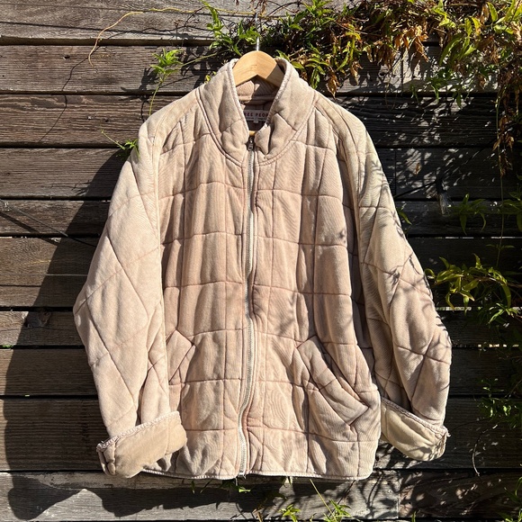 Free People Dolman Quilted Knit Jacket - Size L - Picture 1 of 10